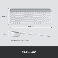Logitech MK470 Slim Wireless Keyboard Bundle off [White]