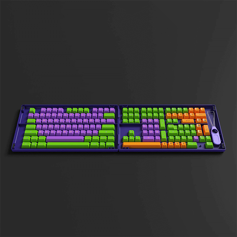 AKKO EVA-01 Themed PBT Keycaps Set ASA 158 Keys - GameXtremePH