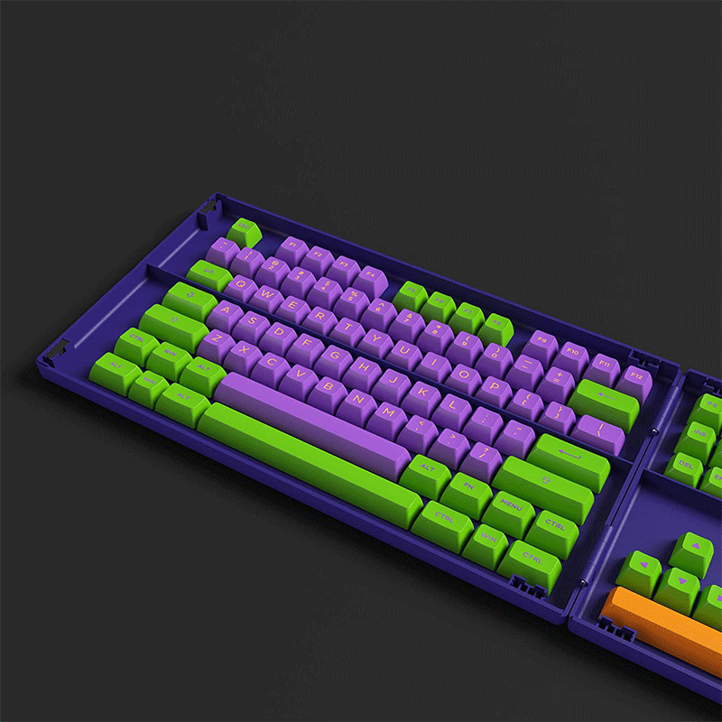 AKKO EVA-01 Themed PBT Keycaps Set ASA 158 Keys - GameXtremePH