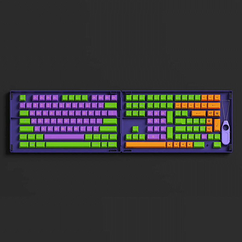 AKKO EVA-01 Themed PBT Keycaps Set ASA 158 Keys - GameXtremePH