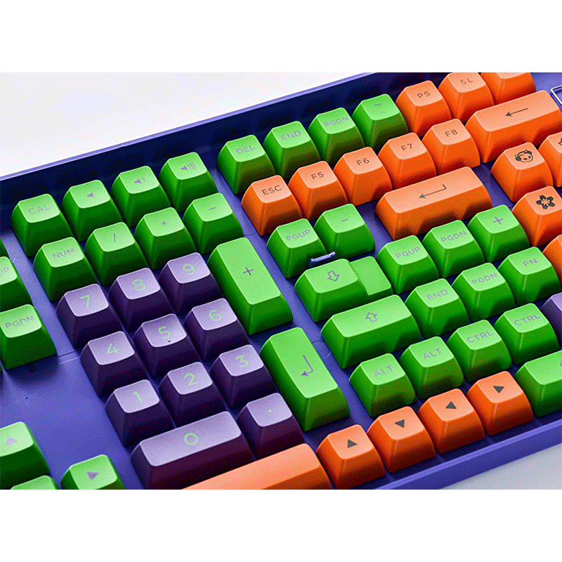 AKKO EVA-01 Themed PBT Keycaps Set ASA 158 Keys - GameXtremePH