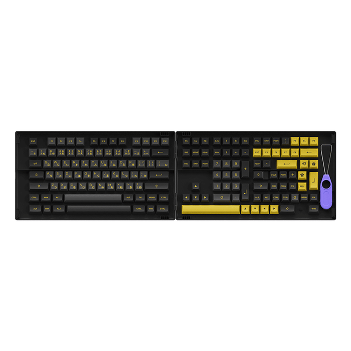 Akko Black & Gold Hiragana Version PBT Keycaps Set ASA 158 Keys - GameXtremePH