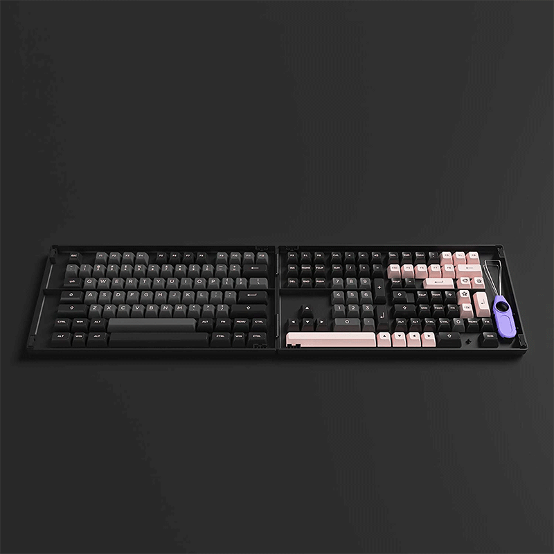 Akko 5108S Black&Pink Full-Size Wired Hot-Swap Mechanical Gaming Keyboard  RGB Backlit 108-key with