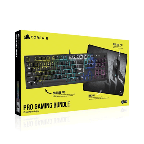 Corsair 3 in 1 Gaming Bundle 2021 Edition (K60 RGB Pro Keybaord + Harpoon RGB Pro Mouse + MM300 Mouse Pad) - GameXtremePH