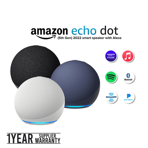 Amazon Echo Dot 5th Gen 2022 smart speaker with Alexa