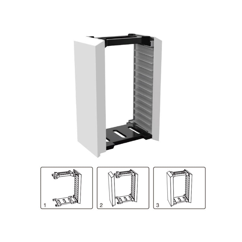 Dobe Storage Tower 12 Disc -(TPS-052) [PS4/PS5/NSW/XB1/XBS] - GameXtremePH