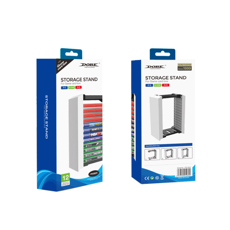 Dobe Storage Tower 12 Disc -(TPS-052) [PS4/PS5/NSW/XB1/XBS] - GameXtremePH