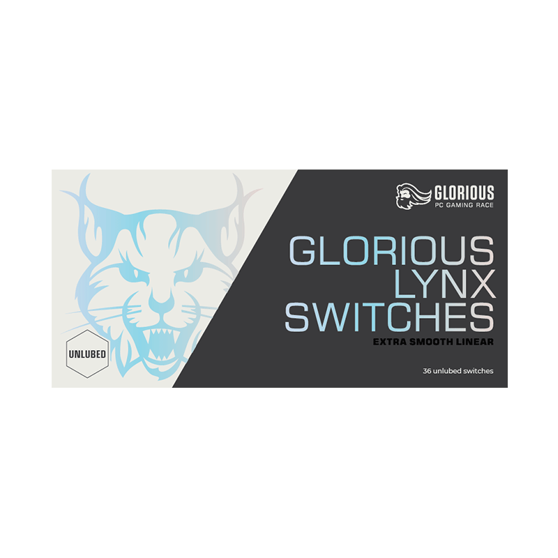 Glorious LYNX Mechanical Switches Extra Smooth Linear 36 Lubed Switches - GameXtremePH