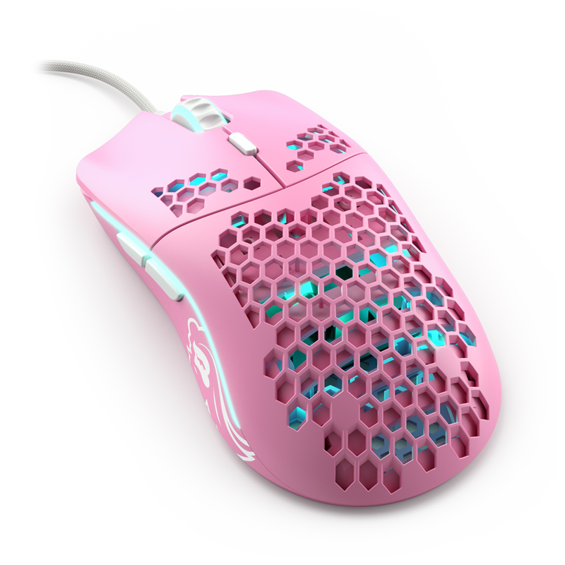Glorious PC RGB Gaming Mouse Model O Ascended Cord V2 Pink