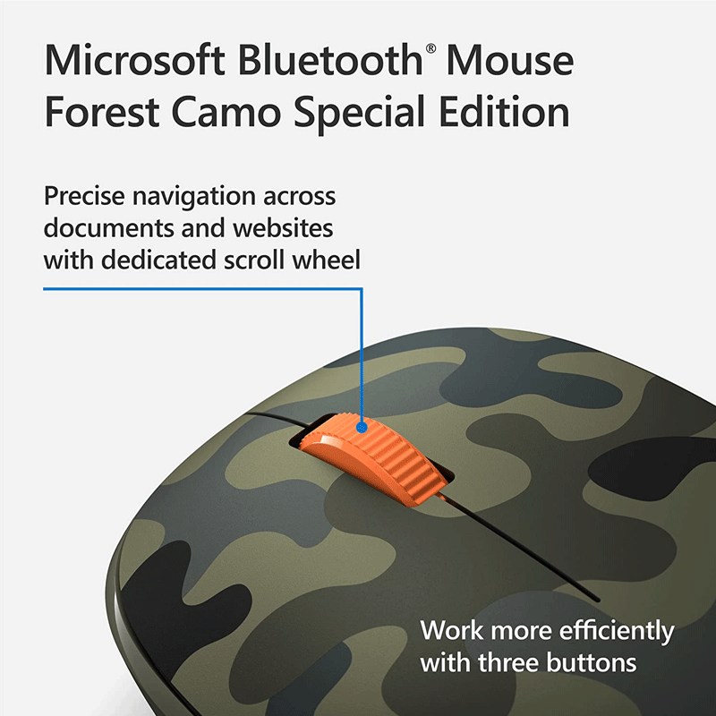 Microsoft Wireless Bluetooth Mouse - Green Camo
