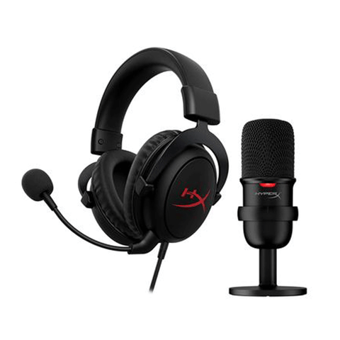HyperX Streamer Starter Pack (SOLOCAST USB Microphone + Cloud Core Gaming Headset with DTS) - GameXtremePH