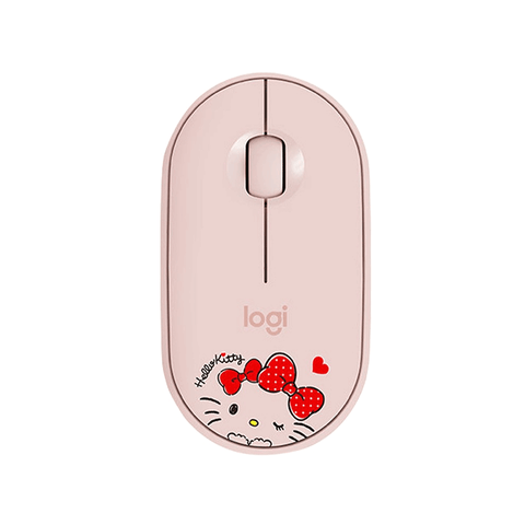 Logitech Pebble Bluetooth Mouse M350 (Hello Kitty Pink)