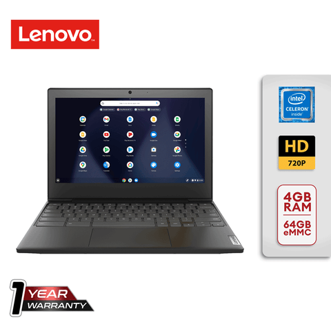 Lenovo 11.6" Chromebook N4020 4GB/64GB eMMC [Onyx Black] [82BA001FUS]