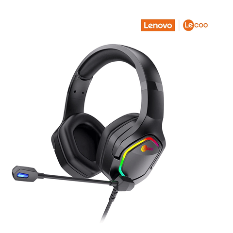 Lenovo Lecoo HT403 Wired Gaming Headset 7.1 Channel Surround Sound (Black) - GameXtremePH