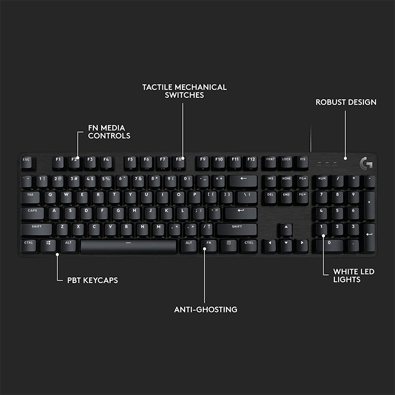 Logitech G413 SE Mechanical Gaming Keyboard [Tactical Mechanical Switches]
