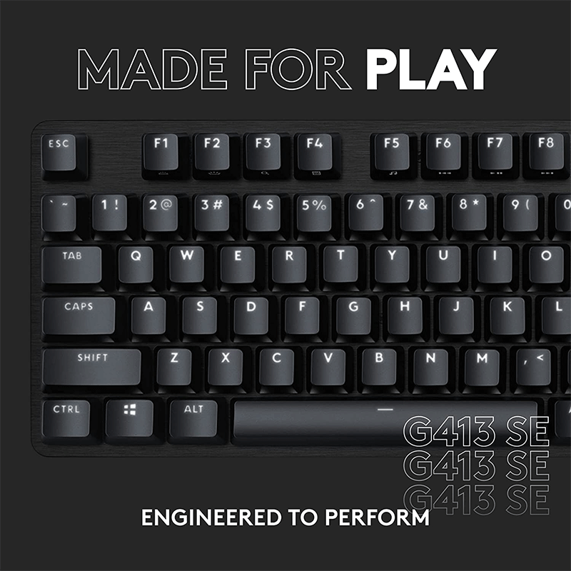Logitech G413 SE Mechanical Gaming Keyboard [Tactical Mechanical Switches]