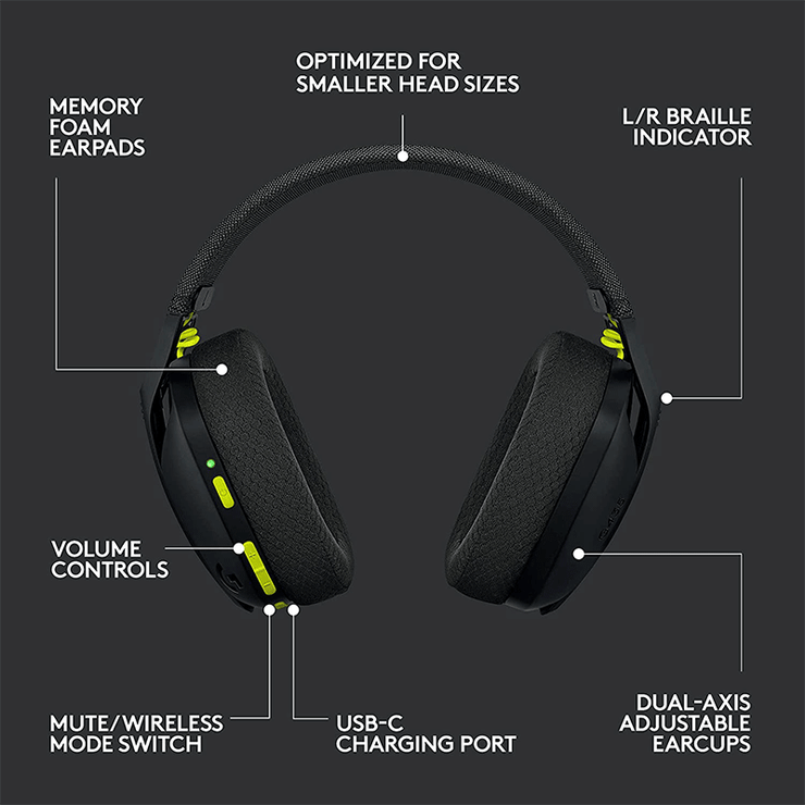 Logitech G435 Lightspeed Wireless Headset