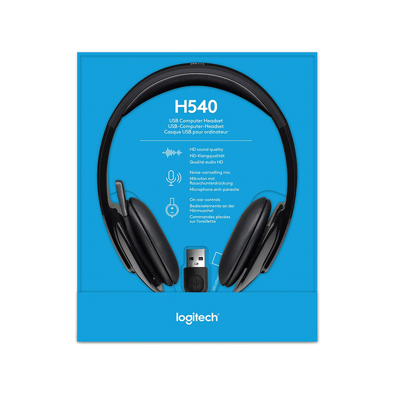 Logitech H540 Wired USB Headset Black - GameXtremePH