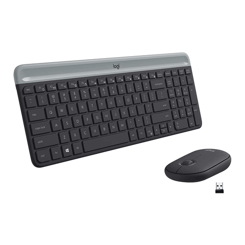 Logitech Slim Combo MK470 Wireless KeyBoard and Mouse (Graphite) - GameXtremePH