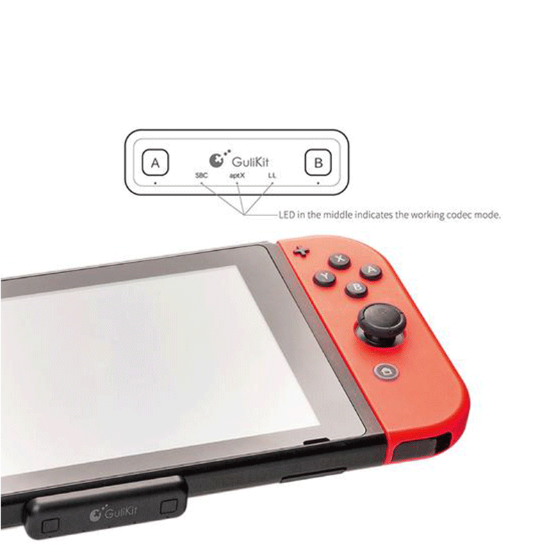 Gulikit NSW Route Air Bluetooth Audio USB Transceiver Gray [compatible with NSW/NSLITE/PS4/PS5/PC/] (NS07)