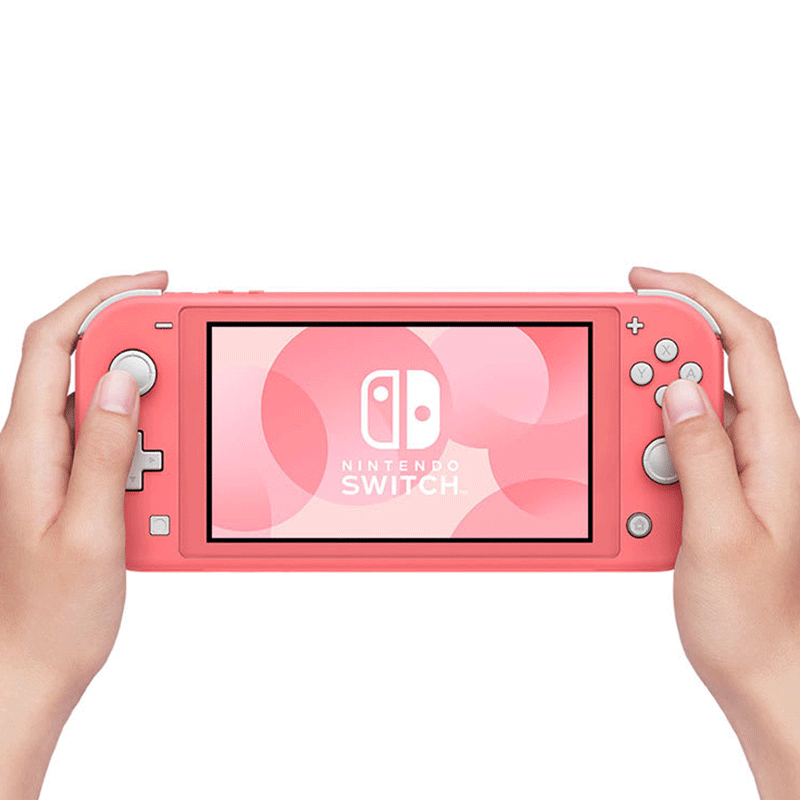 Switch Computer Pink Nintendo Switch Lite Coral Pink with JYS Handle grip - GameXtremePH