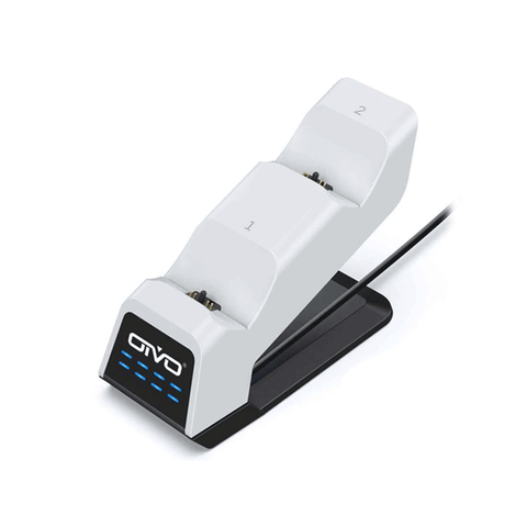 OTVO PS5 Charging Station for P5 Controller with LED Strap (White) (IV-P5233B) - GameXtremePH