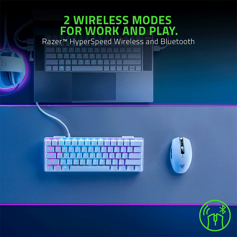 Razer Orochi V2 Wireless Gaming Mouse White Edition - GameXtremePH