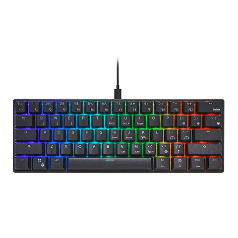RK Royal Kludge RK61 Wired / Wireless RGB 60% Compact 61-Keys Tri-Mode Mechanical Keyboard Hotswappable - GameXtremePH