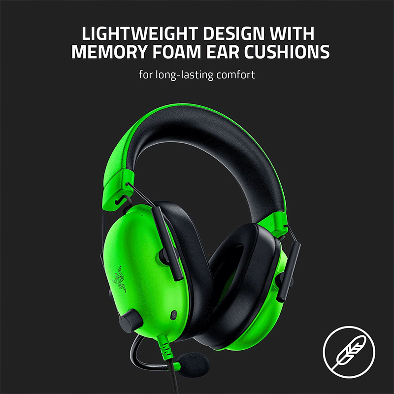 Razer BlackShark V2 X Multi-Platform Wired ESports Headset [Green] - GameXtremePH