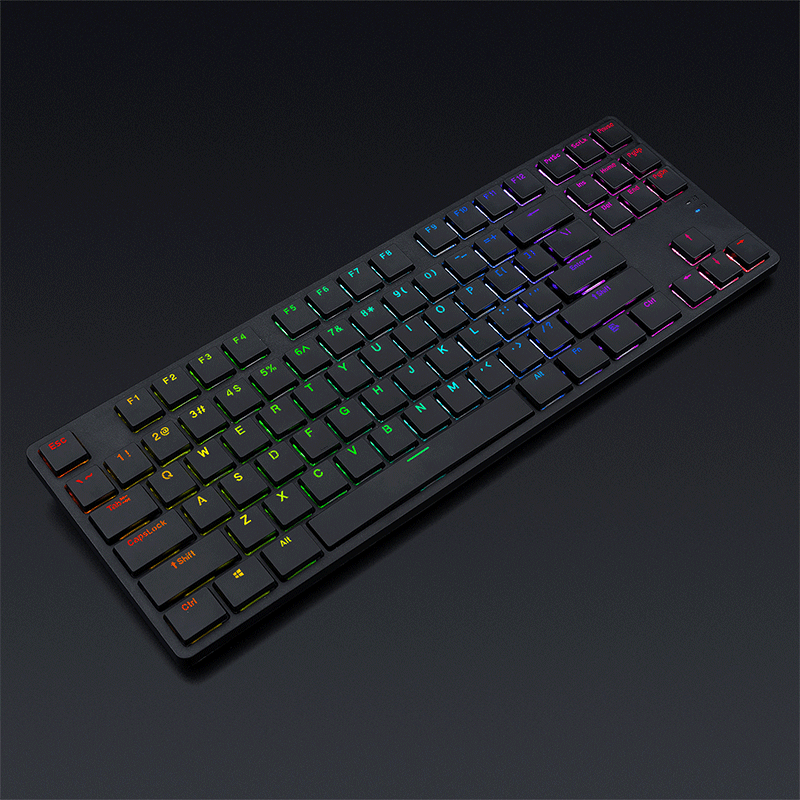 Redragon Anubis Tri Mode RGB 87 Keys Mechanical Gaming Keyboard Black ...