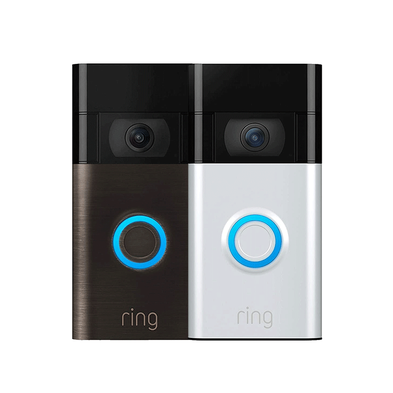 Ring Wireless Video 1080p Doorbell Security Camera 2nd Gen with Built ...