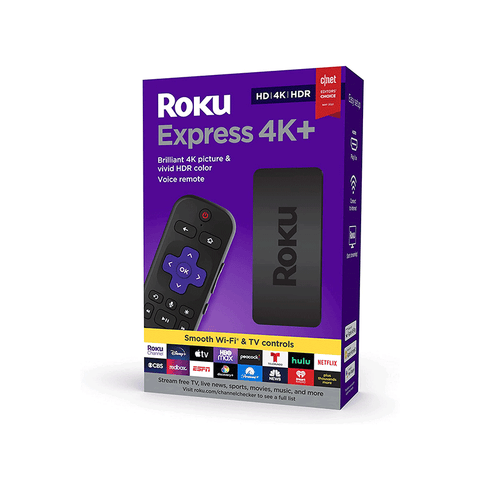 Roku Express 4K+ 2021 | Streaming Device 4K/HDR/Dolby Vision with Roku Voice Remote and TV Controls - GameXtremePH