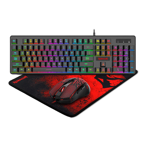 Redragon Gaming Essential 3 in 1 Set Keyboard/Mouse/Mousepad [S107] - GameXtremePH