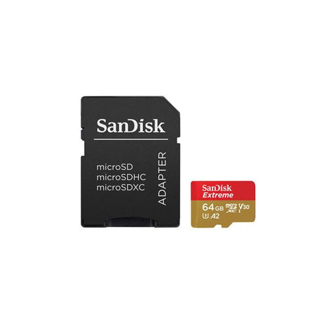 SanDisk Extreme SDSQXA2 64GB Micro SDHC A2 UHS-1 Card with Adapter (Speed up to 160MB/s) - GameXtremePH