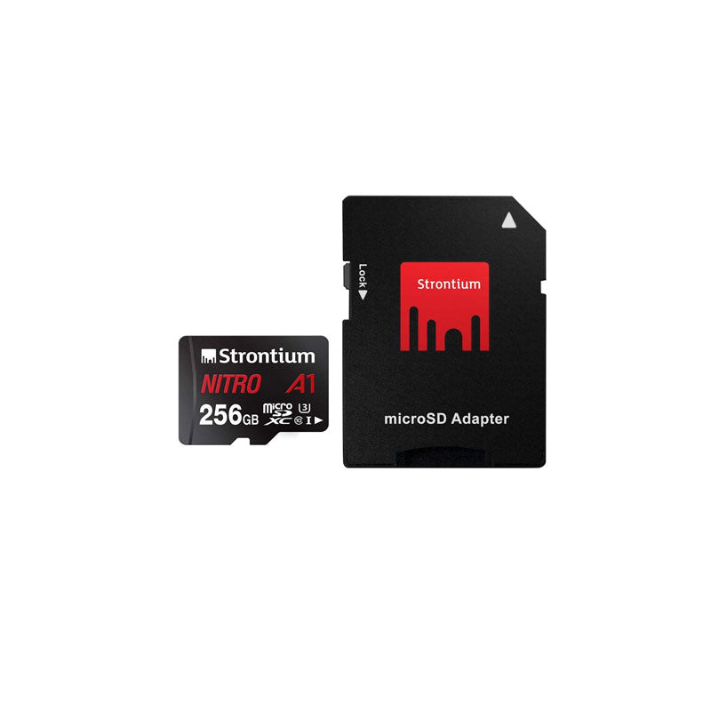 Strontium Nitro A1 256GB Micro SDXC Memory Card 100MB/s A1 UHS-I U3 Cl  GameXtremePH