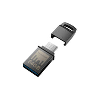 Strontium Nitro 64GB Dual Drive USB 3.1 Metal Flash Pen Drive OTG Up to 150MB/S Micro USB and USB 3.0 3.1 for Android Smartphones Tablets Computers Laptops (SR64GBBOTG2Y) - GameXtremePH