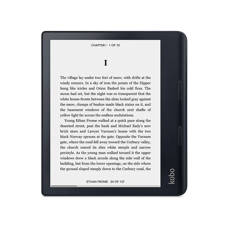 Rakuten Kobo Sage 8” 32GB HD Quadcore Processor E-Reader 1200 touchscreen with ComfortLight PRO (Black)