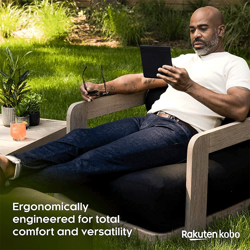 Rakuten Kobo Sage 8” 32GB HD Quadcore Processor E-Reader 1200 touchscreen with ComfortLight PRO (Black)