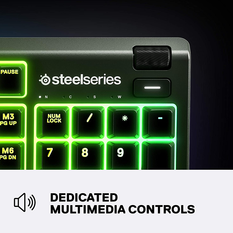 SteelSeries Apex 3 RGB Gaming Keyboard  PC/Mac/PS4/PS5/XB1/XBS [64795] - GameXtremePH