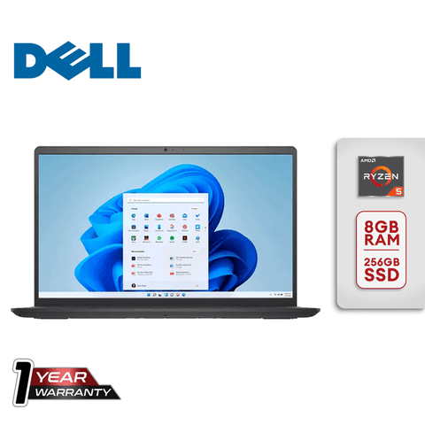 Dell Inspiron 15 3000 Series 3515, AMD Ryzen 5, 15.6" HD Non-Touch Laptop, 8GB/256GB SSD [Black]