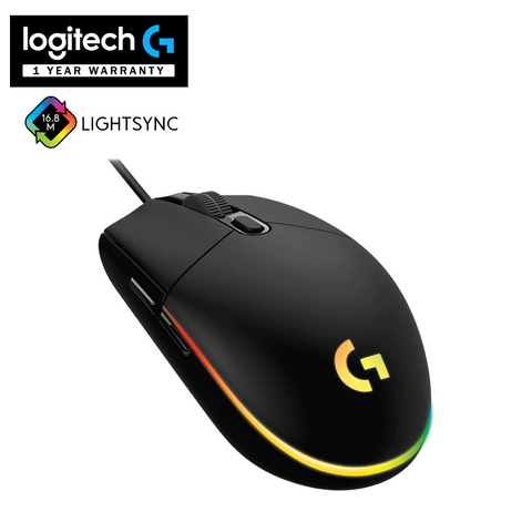 Logitech G203 LIGHTSYNC RGB Wired Mouse [Black] - GameXtremePH