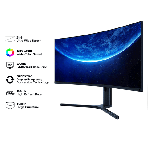 Xiaomi Mi Curved 34” 144HZ Gaming Monitor With Free Logitech G435 Wireless Headset