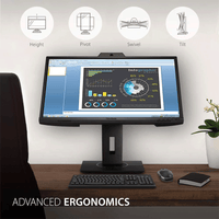 ViewSonic VG2440V 24 Inch 1080p IPS Video Conferencing Monitor with Integrated 2MP Camera, Microphone, Speakers, Eye Care, Ergonomic Design, HDMI DisplayPort VGA Inputs for Home and Office - GameXtremePH