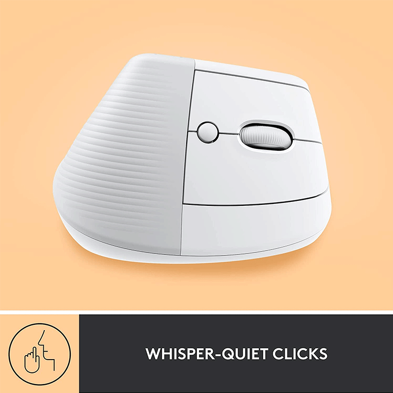 Logitech Lift Vertical Ergonomic Mouse White