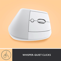 Logitech Lift Vertical Ergonomic Mouse White