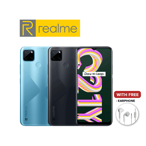 Realme C21-Y 4GB RAM+64GB ROM | 6.5" HD+ Mini-drop Fullscreen |13MP AI Triple Camera | 5000mAh Massive Battery with Free Earphone