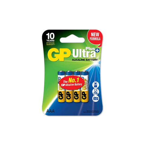 GP Ultra Plus Alkaline AAA 4S (Card) (GP24AUP-2L4) - GameXtremePH