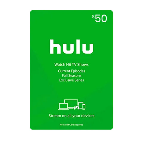 Hulu Plus Gift Card - 50$ - GameXtremePH