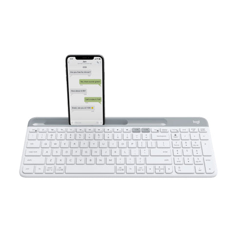 Logitech K580 Slim Multi-device Wireless Keyboard [White]