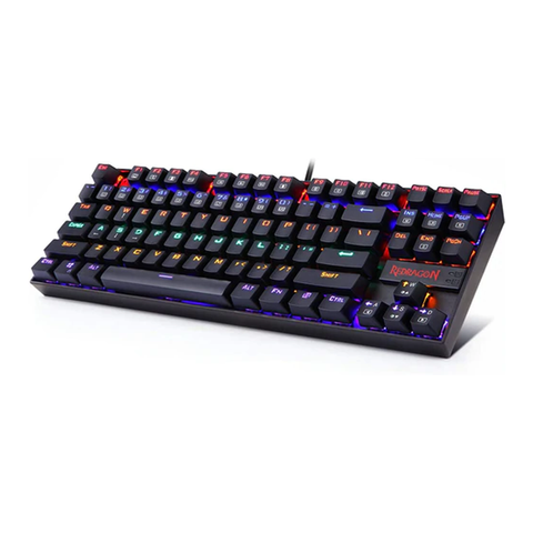 Redragon Kumara RGB 87 Keys Mechanical Gaming Keyboard Black Blue Switch (K552RGB-2)